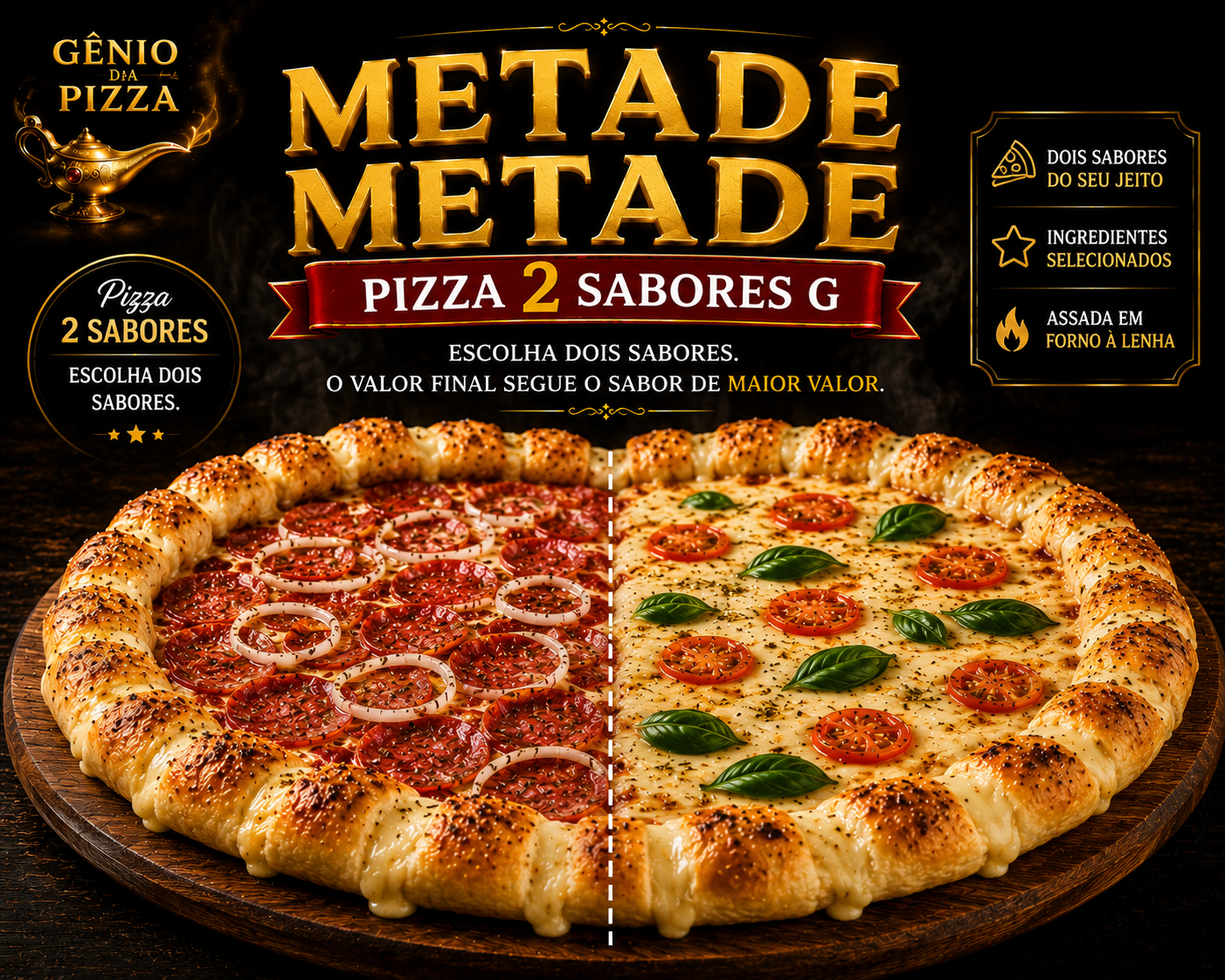 Pizza 2 Sabores G