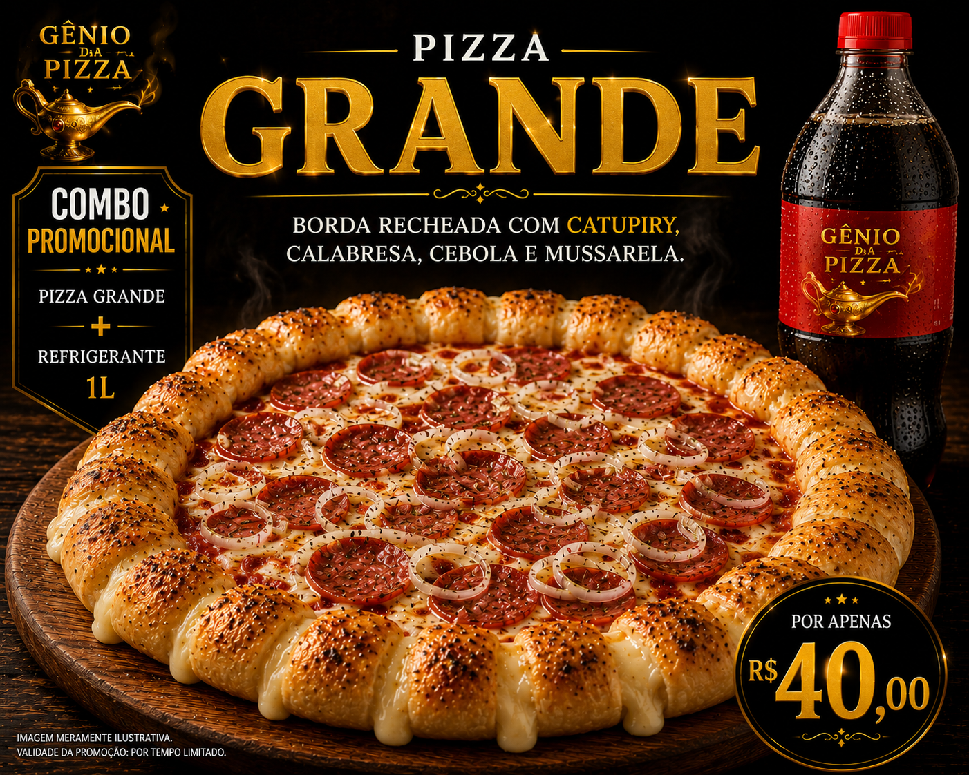 Pizza Grande + Refri 1L