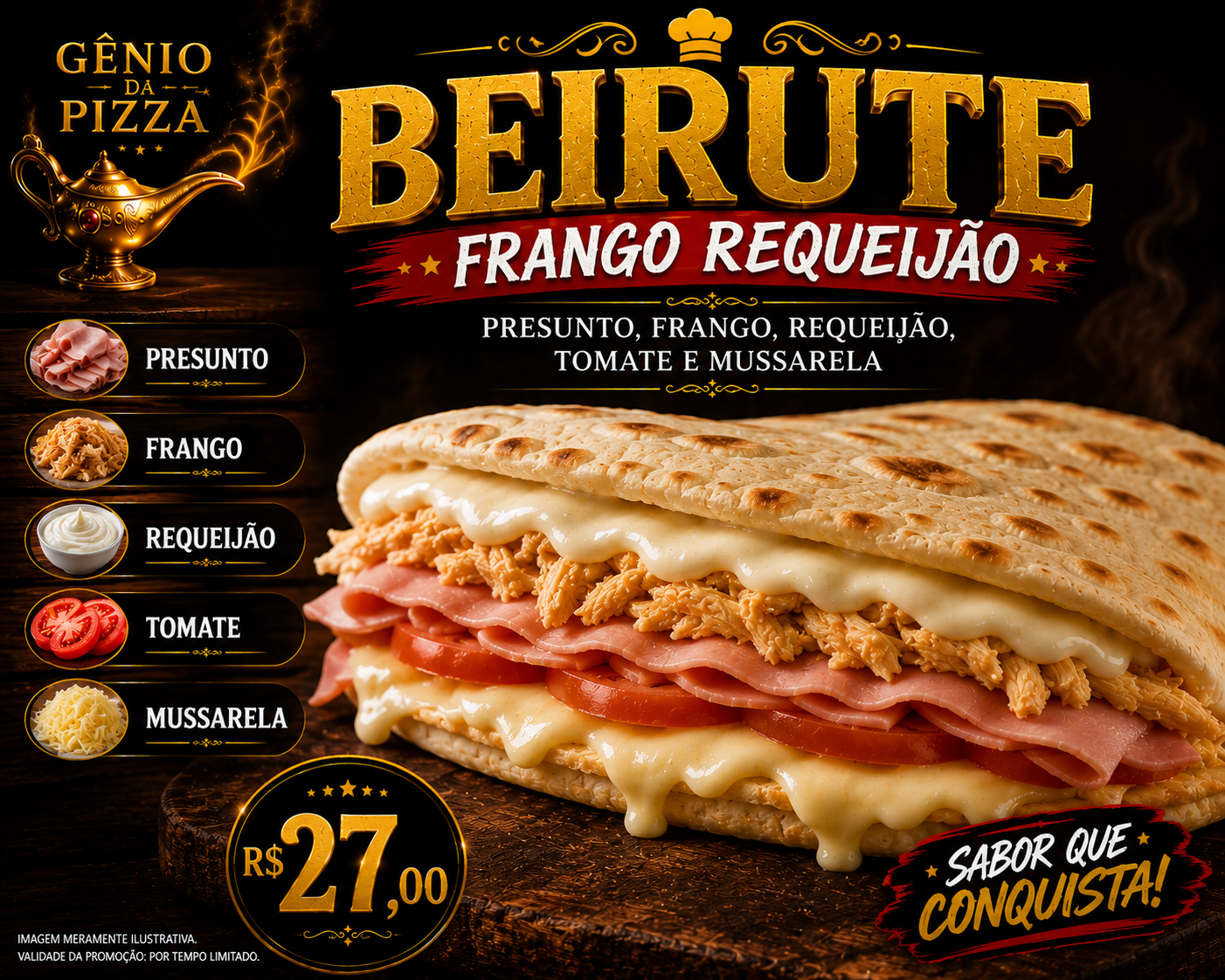 Beirute Frango Requeijão