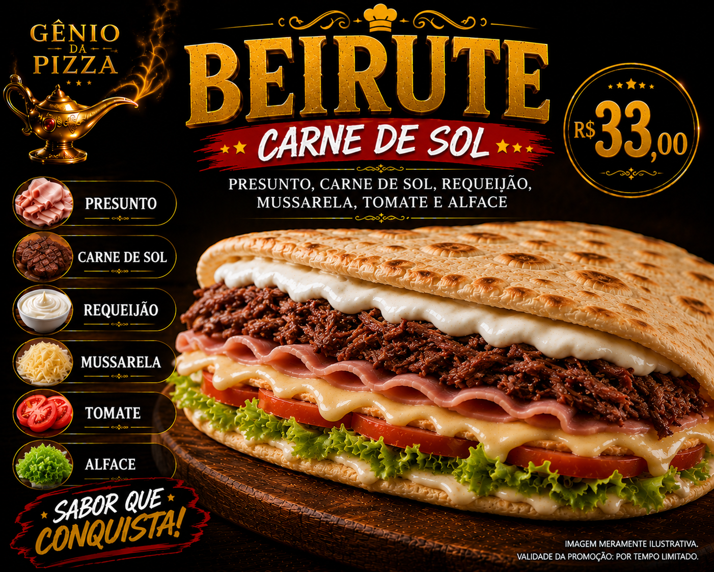 Beirute carne de sol
